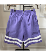 Vintage 80s 90s Victoria Purple Nautical High Waist Shorts S - €17,30 EUR