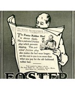 1904 Foster Rubber Heel Advertisement Shoes Newspaper Ephemera 7.5 x 4.75&quot; - $27.40 CAD