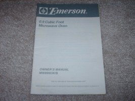 Emerson 0.9 Cubic Foot Microwave Oven Owner's Manual MW8995W/B - $9.99