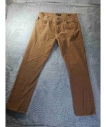 J Crew Mercantile Mens Slim Tan Corduroy Straight Pants Size 33x28 (tag ... - $19.80