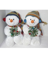 Russ Berrie Stuffed Snowman BUNDLES 15&quot; Winter Christmas Holiday Decoration - €29,99 EUR