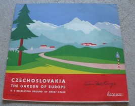 Vintage 1937 Travel Booklet - Czechoslovakia Garden of Europe - $17.82