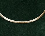 Vintage Estate Jewelry 800 Silver Jewelry Omega Collar 4MM Wide Necklace... - $44.54