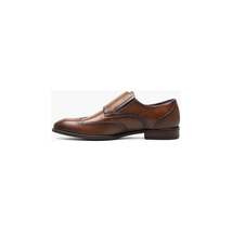 Stacy Adams Karson Wingtip Double Monk Strap Shoes Leather Cognac 25570-221 image 6