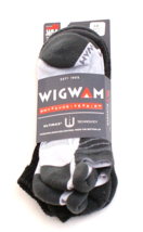 Wigwam Black &amp; Gray CL2 Hiker Pro Low Cut Socks 2 Pairs in Package Men&#39;s 9-12 - £31.64 GBP