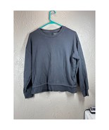 ATHLETA Charcoal Gray Pullover Sweatshirt Womens Oversized Size XS - $19.95