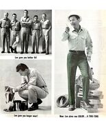 Lee Jeans Chepota Twills 1963 Advertisement Work Wear Clothing Pants DWCC17 - $310.24 MXN