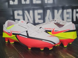 Nike Phantom GT2 Academy Flyease FG White/Red Soccer Cleats DH9638-167 Men 12.5 - £72.54 GBP