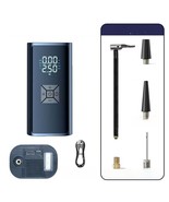 car tyre inflator digital USB cordless rechargable portable pump LED light - $31.75 CAD
