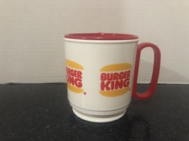 Vintage Burger King Plastic Travel Coffee Mug w/t Lid and Base/Holder - $15.83