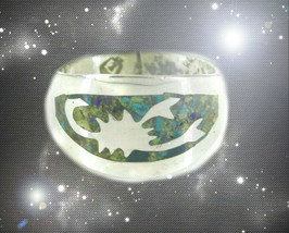 Haunted Ring All Is Darkness Is Eliminated Protection Ward Off Ooak Magick - £6,222.75 GBP