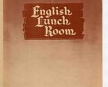 English Lunch Room Dinner Menu Hotel Statler Boston Massachusetts 1946 - £29.58 GBP