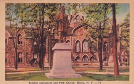 Elmira New York NY Beecher Monument Park Church Postcard C30 - £2.33 GBP