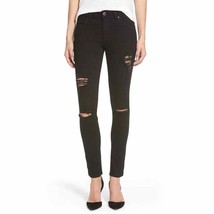 DL1961 Emma Power-Legging Jeans in Slashed Black sz 26 EUC - £26.62 GBP