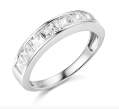 2.5Ct Lab Created 14k White Gold Over Engagement Wedding Anniversary Band Ring - £107.62 GBP
