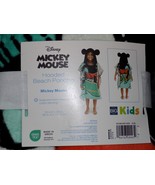 Disney Mickey Mouse Hooded Beach Swim  Bath Wrap Towel 24&quot; x 48&quot; The Big... - $23.45 CAD