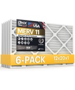 Bnx Trufilter 12X20X1 Air Filter Merv 11 (6-Pack) - Made In Usa - Allergen - $60.98