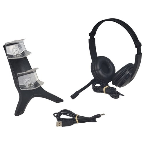 Dual Charging Station &amp; Headset for PS4 Playstation4 - $5.90