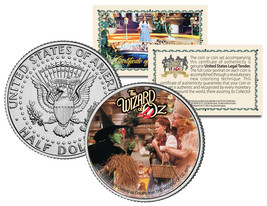 WIZARD OF OZ Glinda &amp; Wicked Witch JFK  Kennedy Half Dollar US Coin *Lic... - £6.77 GBP