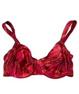 Victoria&#39;s Secret Second skin Shiny Satin Vintage 34D Red Underwire Bra - $1,038.96 MXN