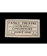 Antique Gloversville NY Family Theatre Ticket High Class Vaudville Rare ... - $463.85 MXN