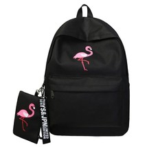 Girls School Bags Children Backpa Student Bags Large Capacity Fashion Flamingo P - £135.44 GBP