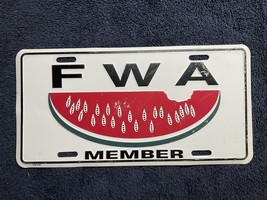 FWA Farm War Alliance MEMBER metal Watermelon License Plate - $27.27 CAD