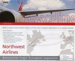 2 Issues Newsline Northwest and KLM Royal Dutch Airlines Corporate Newsl... - £14.75 GBP