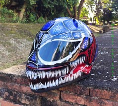 Custom Airbrushed Painted Full Face Motorcycle Helmet - $352.45