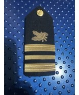 US Navy Supply Corps Shoulder Board Black Gold Acorn LT Commander Bullion - £23.44 GBP