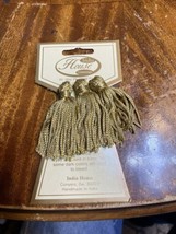 5x New India House Trimmings 2” Tassels Gold Beige Pack of 3 - $19.80