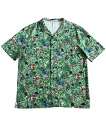 Disney Parks Trader Sam’s Button Up Aloha Shirt Adult M Tiki Mugs Grog G... - $49.45