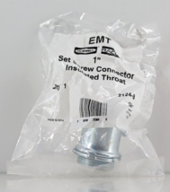 Hubbell Raco 1 in. Insulated Throat EMT Set-Screw Connector ‎2124-8 (1-Pack) - $7.43