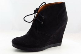 Nine West Short Boots Black Fabric Lace Up Women Sz 8.5 M - £19.52 GBP