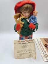 Danbury Mint Little Girl and Her Doll with Box Collectible Norman Rockwell - $6.88