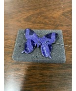 Lia Sophia Vtg Purple Butterfly Pin Brooch Purple Rare Spring Nice  - $16.31