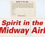 Midway Airlines Spirit in the Sky Bumper Sticker and Free Travel Postcard - $23.76