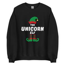 The Unicorn Elf Funny Christmas Sweatshirt| Matching Christmas Elf Group Gift Sw - £21.72 GBP+