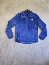 The North Face M Womens Jacket Blue Sherpa Plush Soft Mock Neck - $21.78