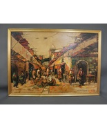 Original Oil on Canvas Arabian Old Market / Souq by H. Hammoud - $479.68 CAD