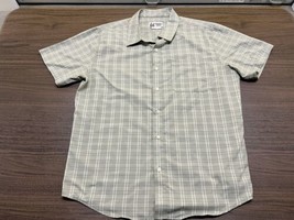 Marmot Mountain Works Men’s Tan/Green Short-Sleeve Button-Down Shirt - Large - £19.69 GBP