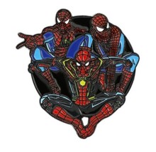 Marvel Comics Spider-Man Three Posed Images Collage Metal Enamel Pin NEW... - £7.31 GBP