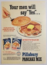 1949 Print Ad Pillsbury Pancake Mix Stack of Cakes with Butter &amp; Syrup - £10.96 GBP