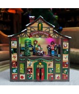 Animated LED Musical Christmas Advent Calendar 16 inch Tall Plays 8 Song... - £76.27 GBP