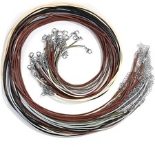 Necklace Cords Bulk Braided Jewelry Making 24&quot; 1.5mm Jewelry Supplies Lot 50pcs - £16.37 GBP
