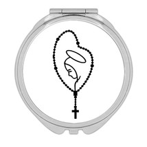Virgin Mary Rosary : Gift Compact Mirror Catholic Religious Virgin Mother of God - £10.21 GBP