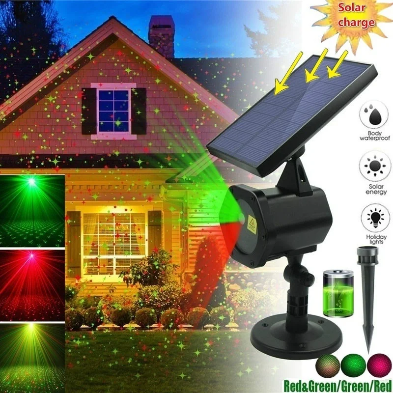 Waterproof Solar Laser Light Projector Christmas Lights Dancing Lights for Holid - £150.21 GBP
