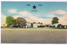 Texas Postcard Waco Lone Star Courts Motel - £1.74 GBP