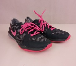 Nike Dual Fusion DF TR3 Gray &amp; Pink Athletic Sneakers Running Shoes Size 10 - £22.82 GBP