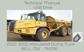 John Deere 250D  300D Articulated Dump Truck BELL  DW Service Manual - £18.92 GBP
